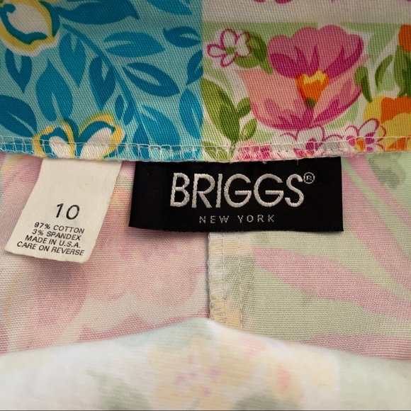 Tropical Color Block Floral Patchwork Mini Pencil Skirt Size 10 - Picture 5 of 7